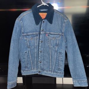 Levi Jean Sherpa Trucker Jacket